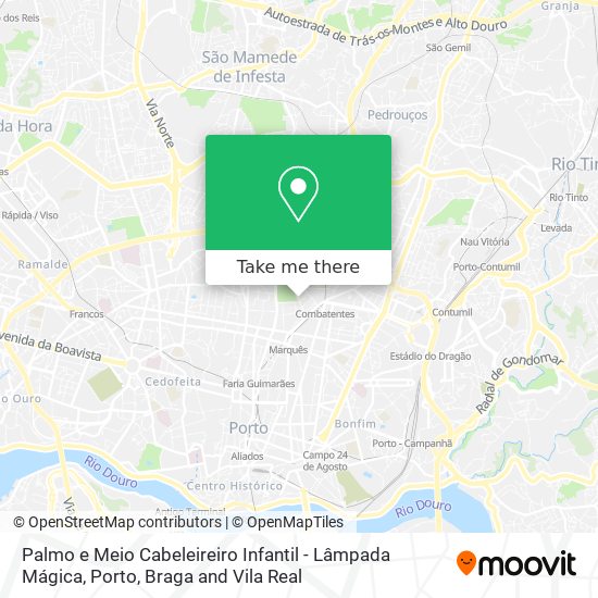 Palmo e Meio Cabeleireiro Infantil - Lâmpada Mágica map