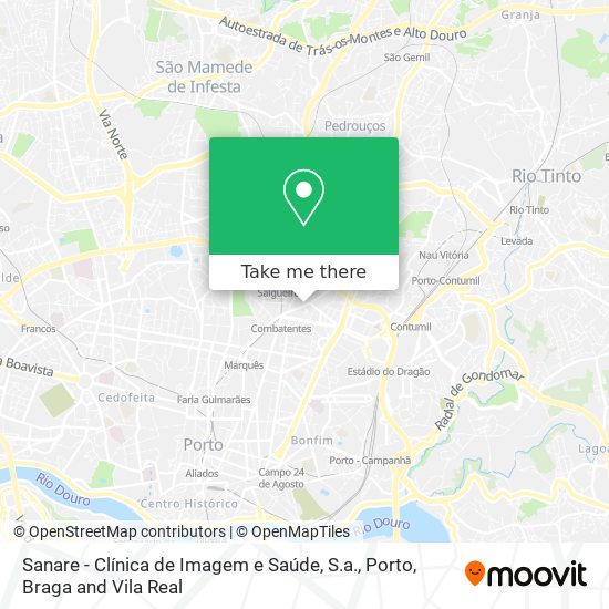 Sanare - Clínica de Imagem e Saúde, S.a. map