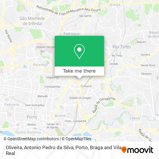 Oliveira, Antonio Pedro da Silva map