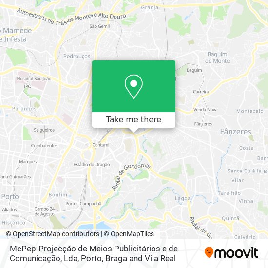 McPep-Projecção de Meios Publicitários e de Comunicação, Lda map