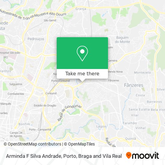 Arminda F Silva Andrade map
