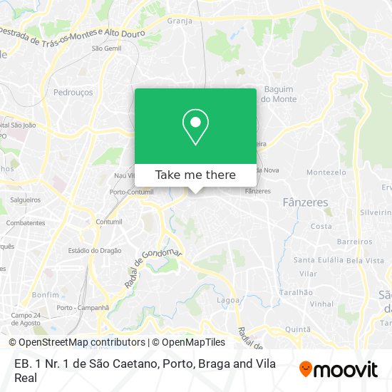 EB. 1 Nr. 1 de São Caetano map