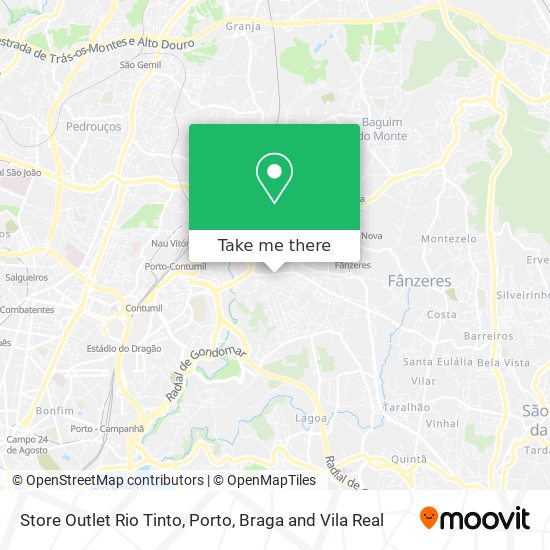 Store Outlet Rio Tinto map