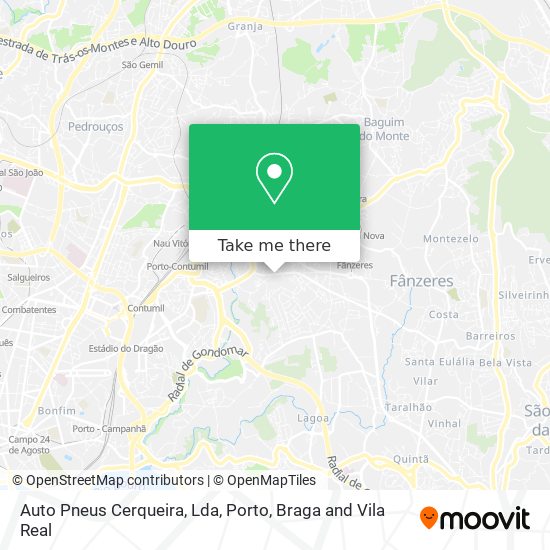 Auto Pneus Cerqueira, Lda map