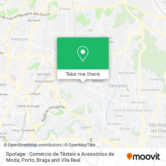 Spotage - Comércio de Têxteis e Acessórios de Moda mapa