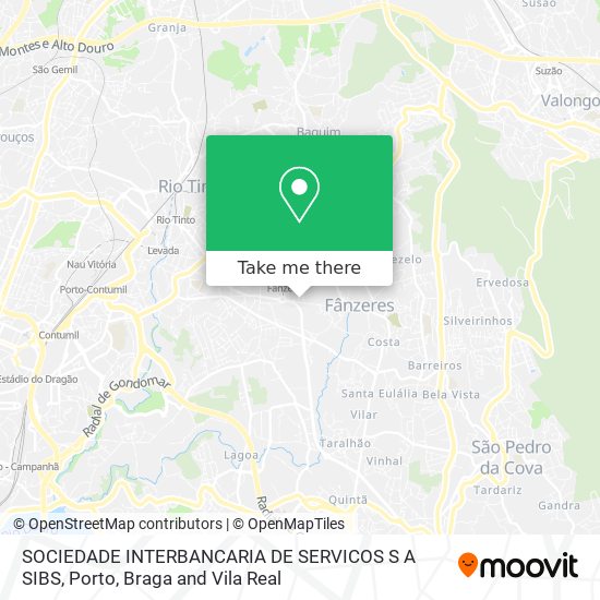 SOCIEDADE INTERBANCARIA DE SERVICOS S A SIBS map