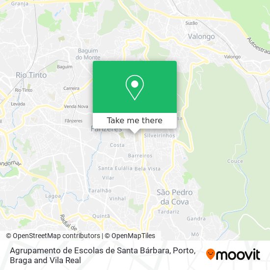 Agrupamento de Escolas de Santa Bárbara map