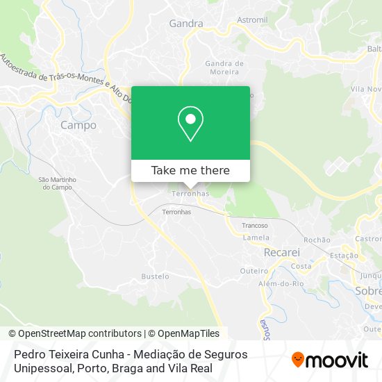 Pedro Teixeira Cunha - Mediação de Seguros Unipessoal map