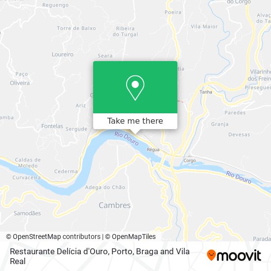 Restaurante Delícia d'Ouro mapa