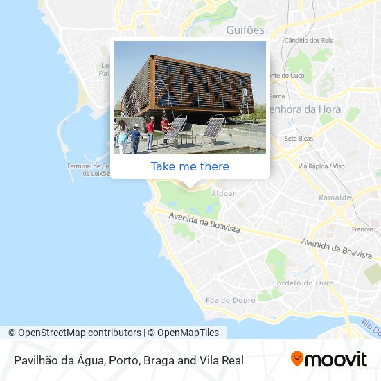 Pavilhão da Água mapa