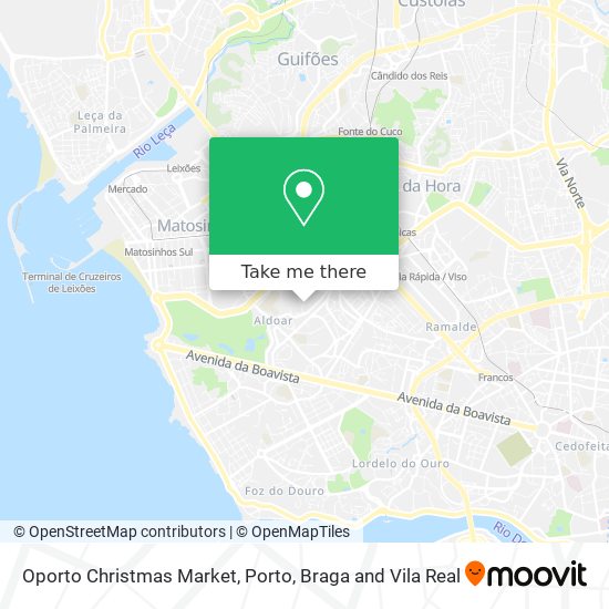 Oporto Christmas Market map