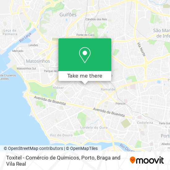 Toxitel - Comércio de Químicos mapa