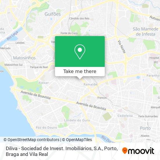 Diliva - Sociedad de Invest. Imobiliários, S.A. map