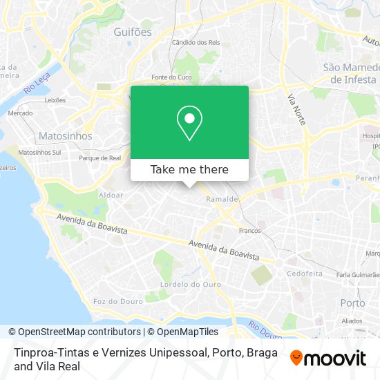 Tinproa-Tintas e Vernizes Unipessoal map