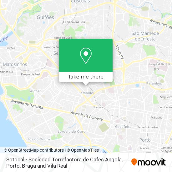 Sotocal - Sociedad Torrefactora de Cafés Angola map