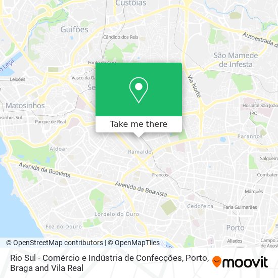 Rio Sul - Comércio e Indústria de Confecções map