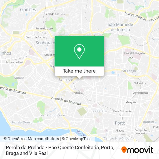 Pérola da Prelada - Pão Quente Confeitaria map