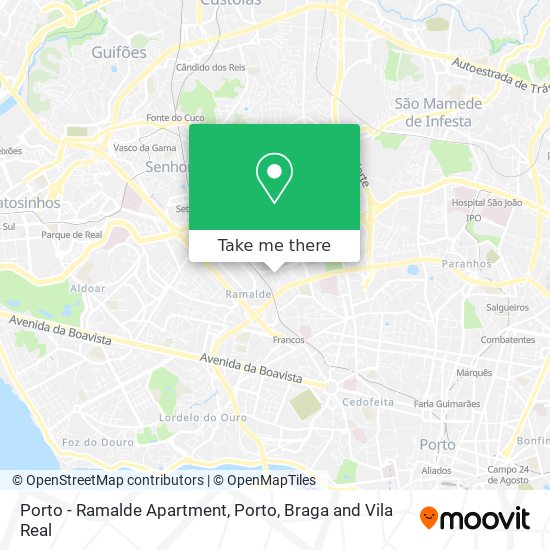 Porto - Ramalde Apartment map