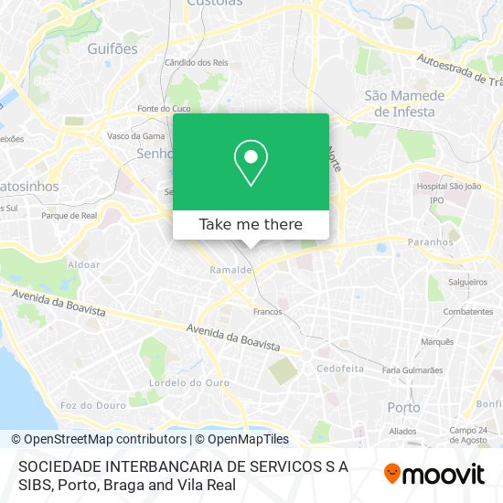 SOCIEDADE INTERBANCARIA DE SERVICOS S A SIBS mapa