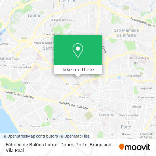 Fábrica de Balões Latex - Douro map