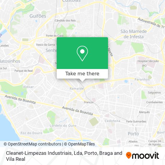 Cleanet-Limpezas Industriais, Lda map