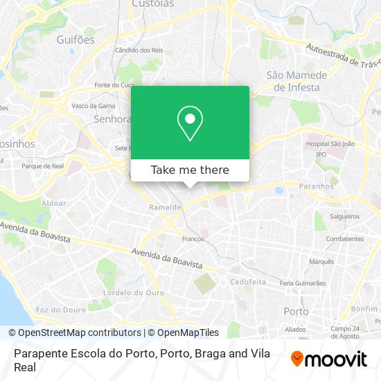 Parapente Escola do Porto map