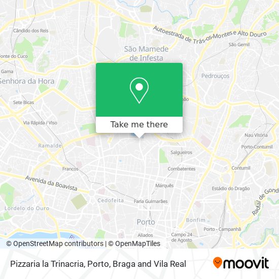 Pizzaria la Trinacria mapa
