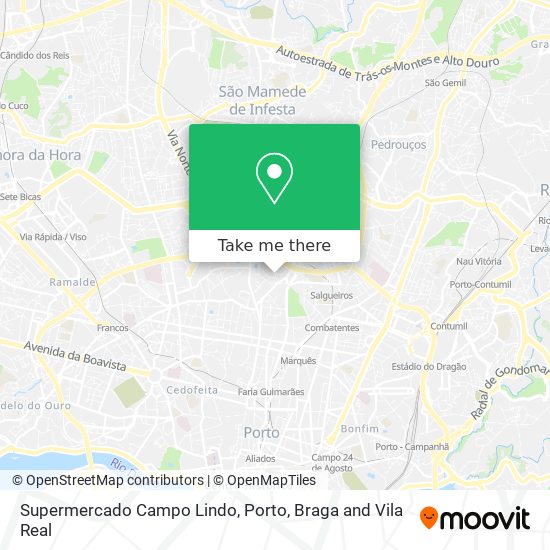 Supermercado Campo Lindo map