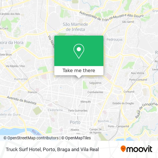 Truck Surf Hotel map