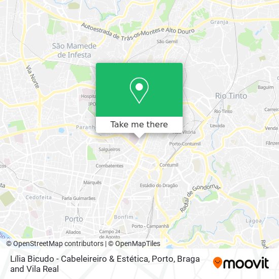 Lília Bicudo - Cabeleireiro & Estética map