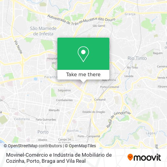 Movinel-Comércio e Indústria de Mobiliário de Cozinha map