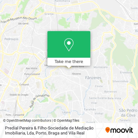 Predial Pereira & Filho-Sociedade de Mediação Imobiliaria, Lda mapa