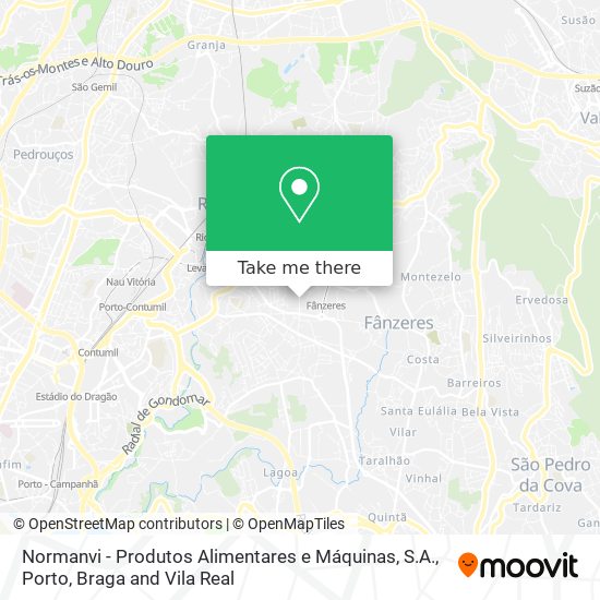 Normanvi - Produtos Alimentares e Máquinas, S.A. map