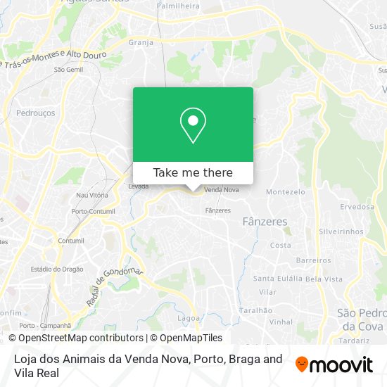 Loja dos Animais da Venda Nova map