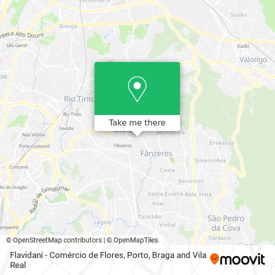 Flavidani - Comércio de Flores map