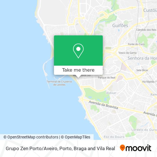 Grupo Zen Porto/Aveiro mapa