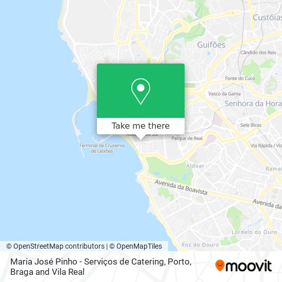 Maria José Pinho - Serviços de Catering map