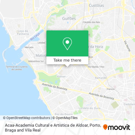 Acaa-Academia Cultural e Artística de Aldoar map