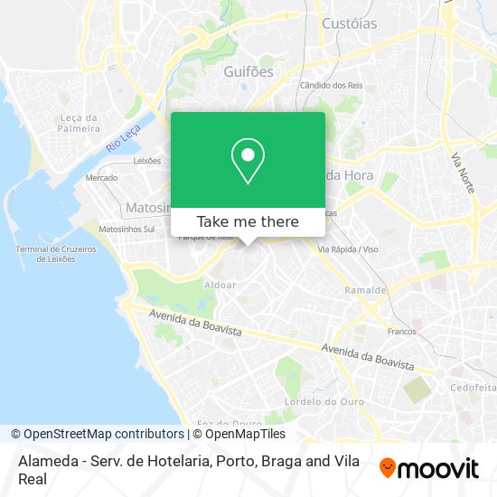 Alameda - Serv. de Hotelaria map