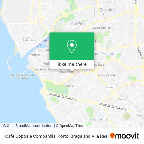 Cafe Copos e Companhia map