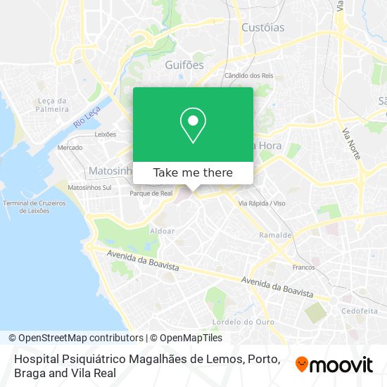 Hospital Psiquiátrico Magalhães de Lemos map