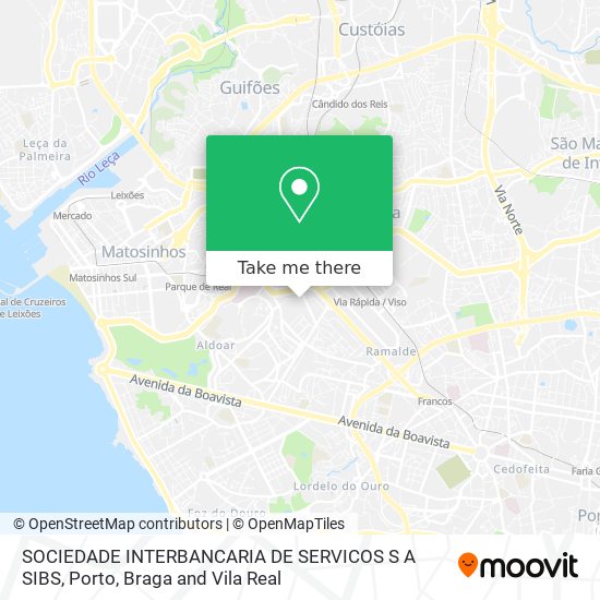 SOCIEDADE INTERBANCARIA DE SERVICOS S A SIBS map