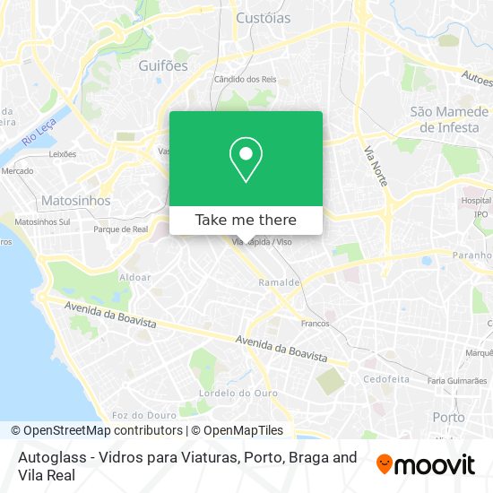 Autoglass - Vidros para Viaturas mapa