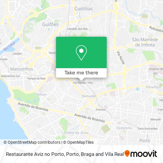 Restaurante Aviz no Porto map