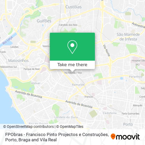 FPObras - Francisco Pinto Projectos e Construções mapa