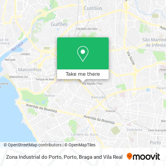 Zona Industrial do Porto map