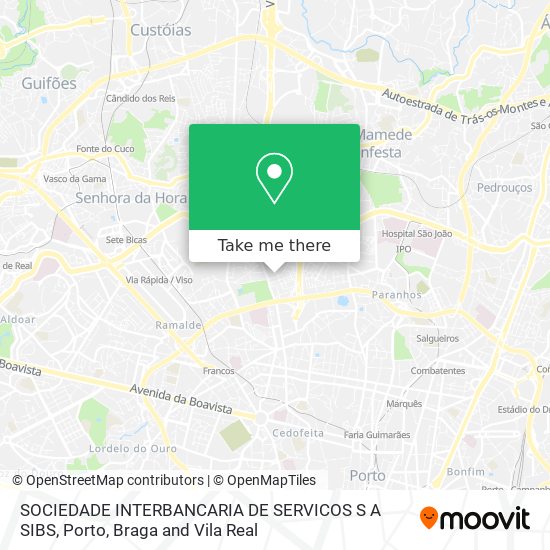 SOCIEDADE INTERBANCARIA DE SERVICOS S A SIBS map