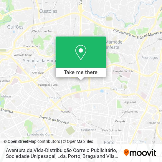 Aventura da Vida-Distribuição Correio Publicitário, Sociedade Unipessoal, Lda map