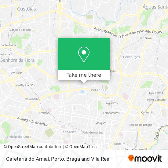 Cafetaria do Amial map
