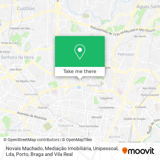 Novais Machado, Mediação Imobiliária, Unipessoal, Lda map